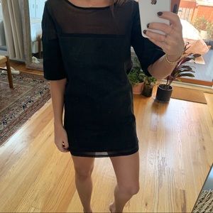 For Love and Lemons Leather and Suede Dress S/M